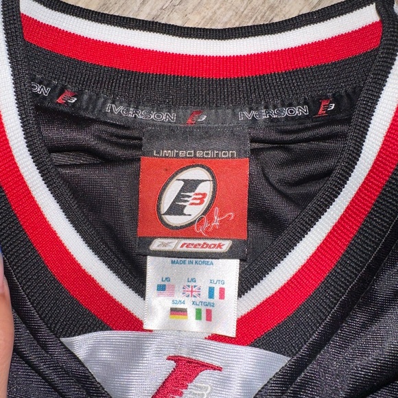 LIMITED EDITION Reebok ALLEN IVERSON No 3 basketball jersey - Picture 3 of 5